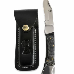 9" Fillet Knife W/ Black Wood Handle