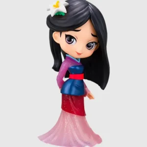 Banpresto Q Posket Disney Mulan Glitter Line Regular Color Anime Figure Toy