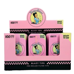 Blazy Susan 100ct Pre Rolled Filter Tips Tin 12 Pack