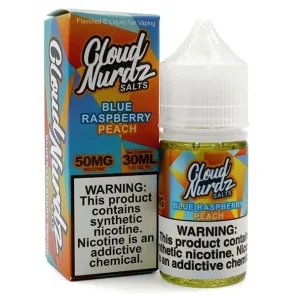 Blue Raspberry Peach - 50mg - Cloud Nurdz Salts - 30mL