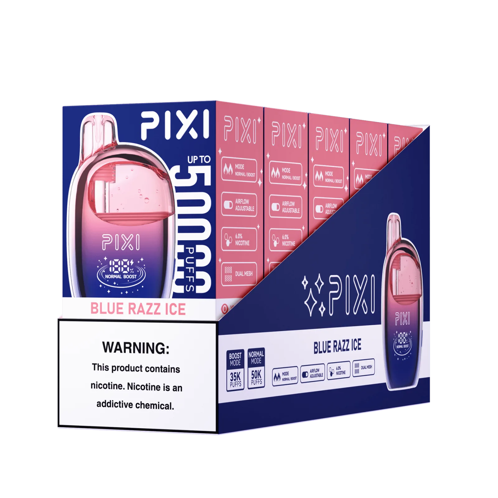 Blue Razz Ice Pixi 50K - Image 2