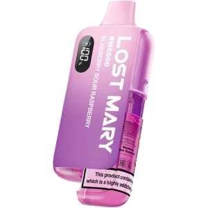 Blueberry sour raspberry Lost Mary BM6000 pod vape kit 12ml 10mg
