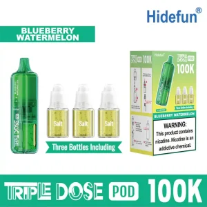 Blueberry Watermelon - Hide Fun Triple Dose 100K Disposable Vape Pod