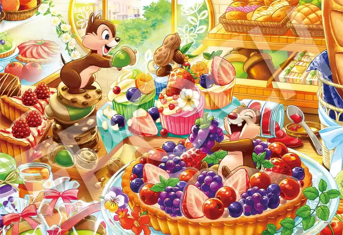 Epoch Disney Chip N Dale Jigsaw Puzzle 300 Pieces 26x38cm Puzzle Collage