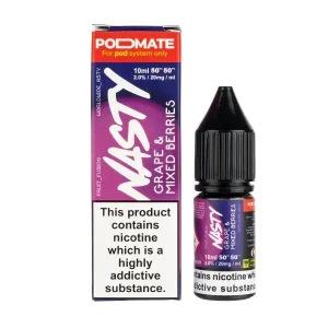 Grape & Mixed Berries Nic Salt by Nasty Juice Podmate