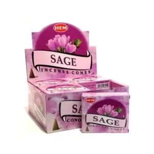 HEM - Sage Incense Cones (10 Cones)