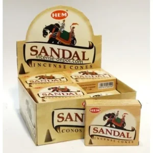 HEM - Sandal Incense Cones (10 Cones)