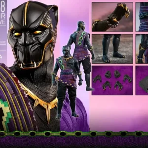 Hot Toys Movie Masterpiece Black Panther 1/6 Scale Figure T'Challa Exclusive