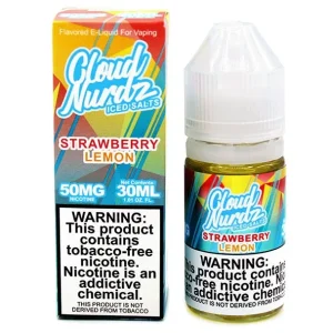 ICED Strawberry Lemon - 50mg - Cloud Nurdz Salts - 30mL