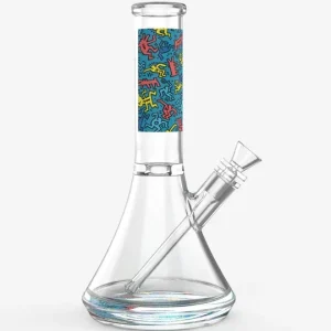 K HARING GLASS WATER PIPE