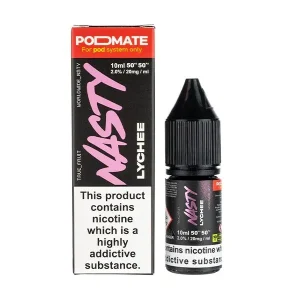 Lychee Nic Salt E-liquid by Nasty Juice Podmate