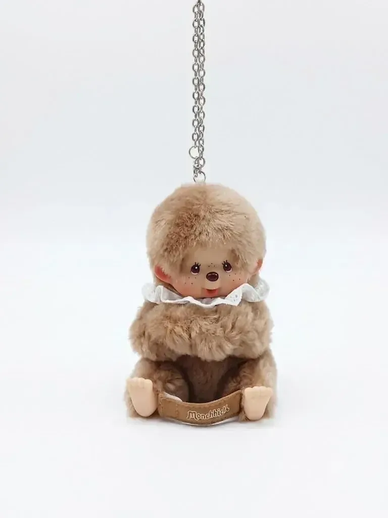 Monchhichi Glove Holder Sweet Brown Cute Plush 6 x 4 x 12 cm - Image 2