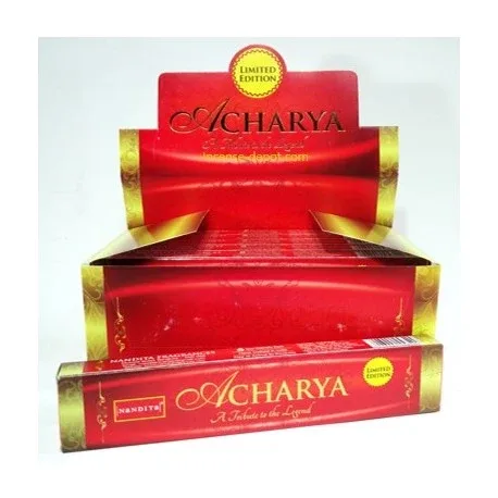 Nandita - Acharya Incense Natural & Organic Hand-rolled Masala Incense Sticks 15g