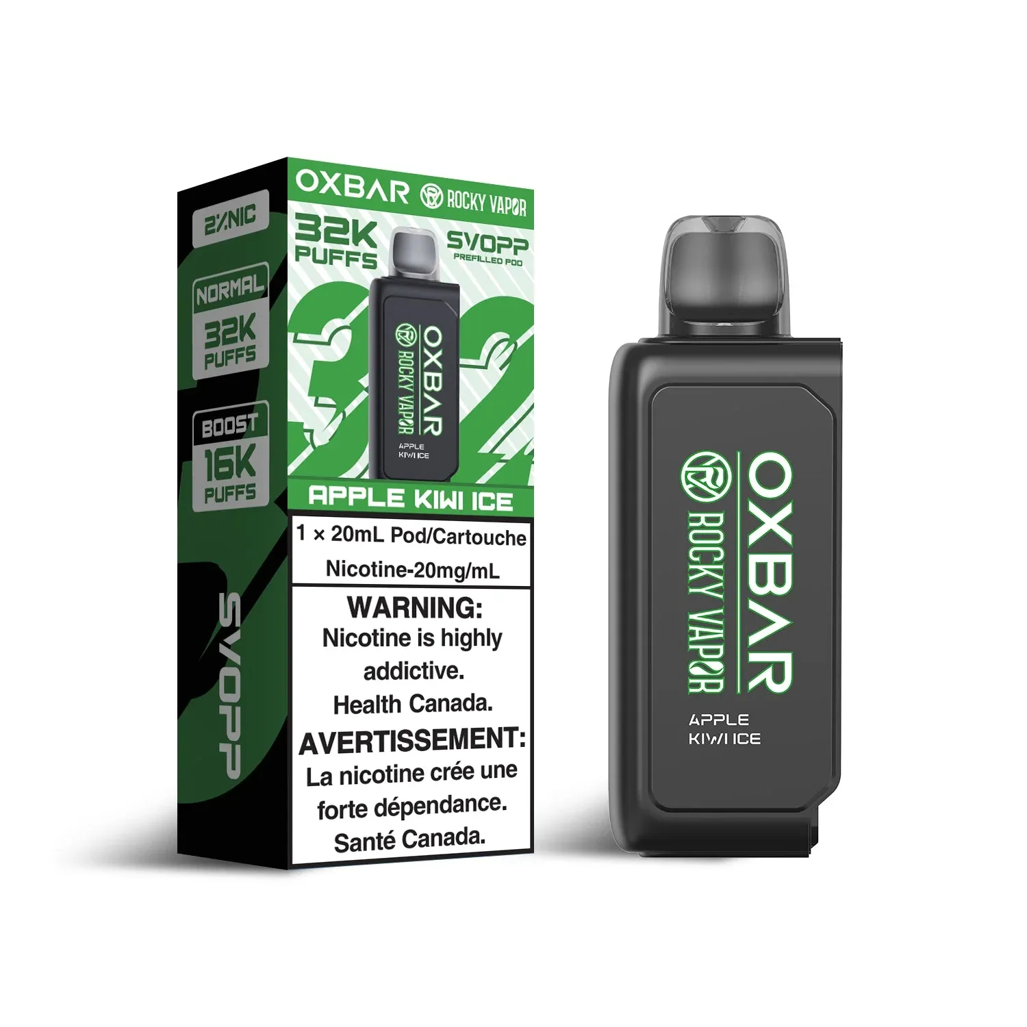 OxBar X Rocky Vapor - Svopp 32k | Vape Cloud Canada