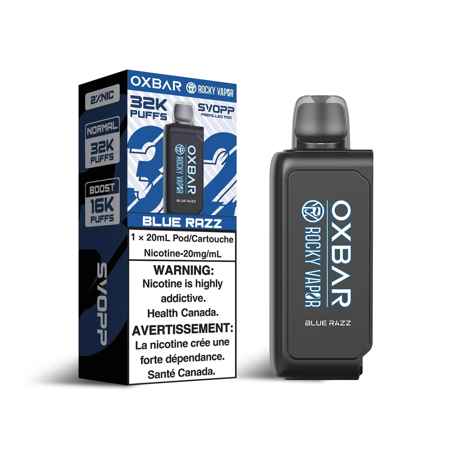 OxBar X Rocky Vapor - Svopp 32k | Vape Cloud Canada - Image 2