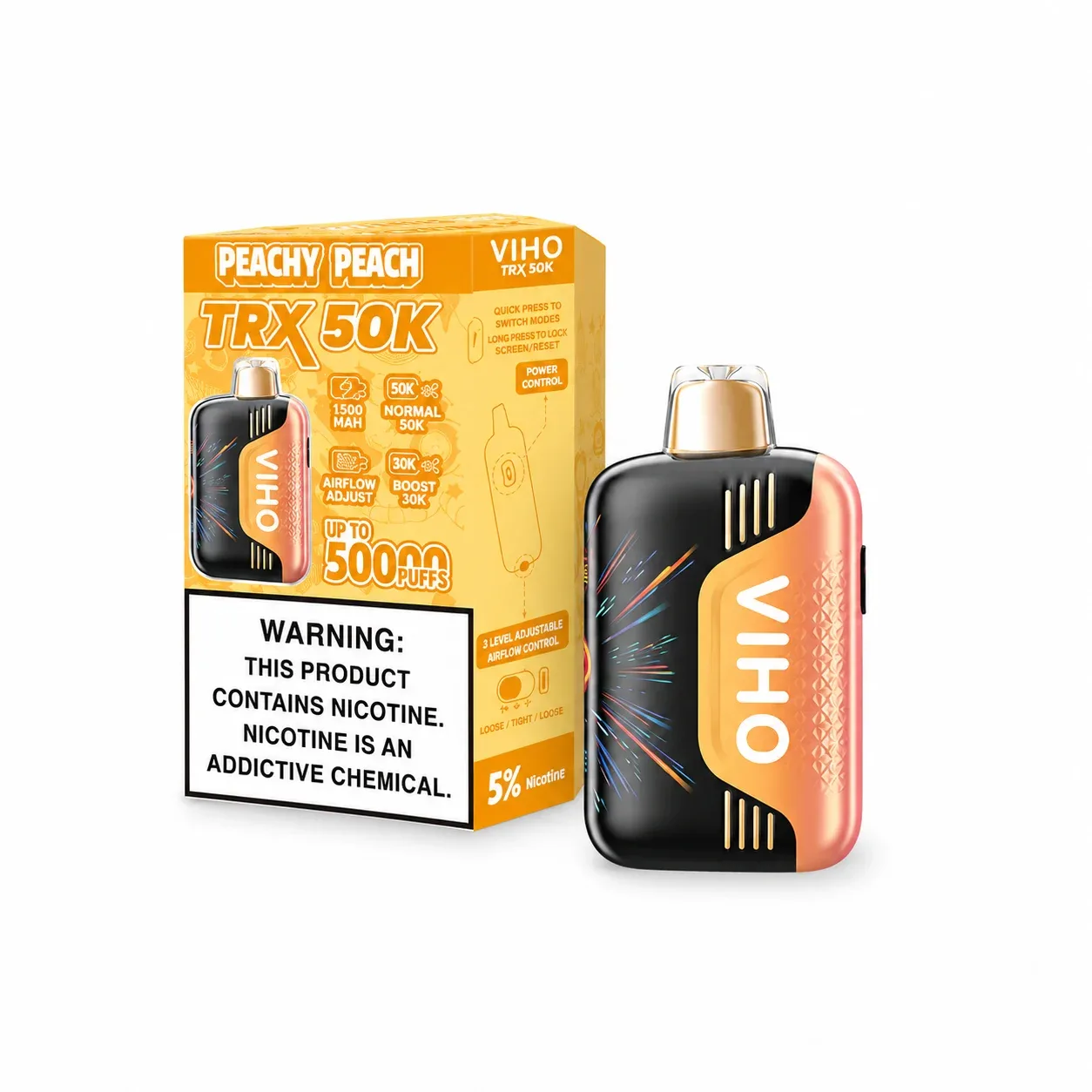 Peachy Peach - VIHO TRX 50K Disposable Vape
