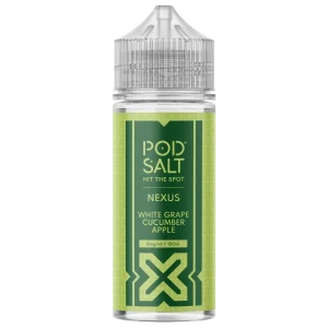 Pod Salt Nexus White Grape Cucumber Apple 100ml Shortfill E-Liquid