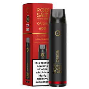 Pod Salt Origin GO 600 Royal Tobacco Disposable Device