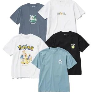 Pokémon 30th Anniversary UNIQLO Pokemon UT Men T-Shirt Collection