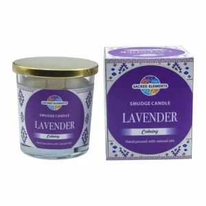 Sacred Elements - Lavender Glass Jar Smudge Candle - 6.5 oz