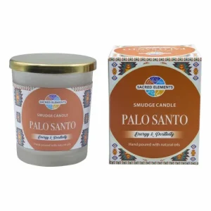 Sacred Elements - Palo Santo Glass Jar Smudge Candle - 6.5 oz