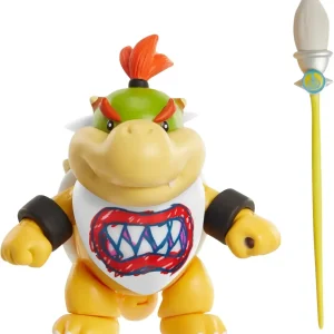 San Ying Super Mario Bowser Jr Figure with Brush, Movable Tail