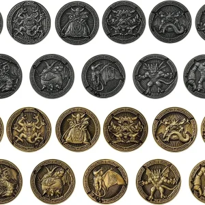Square Enix Dragon Quest Collectible Coin Set 22pc Display