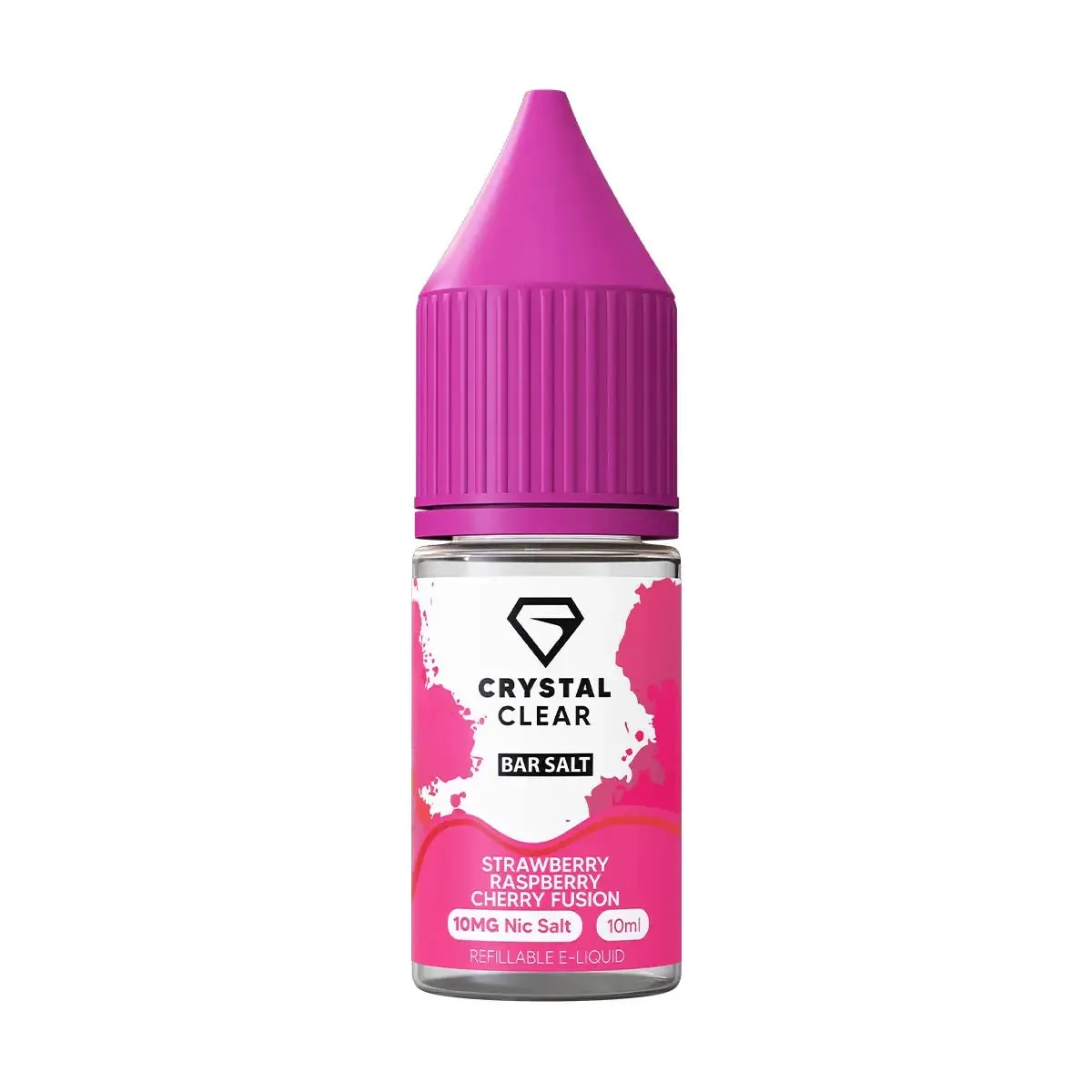 Strawberry Raspberry Cherry Fusion Nic Salt by Crystal Clear Bar Salts
