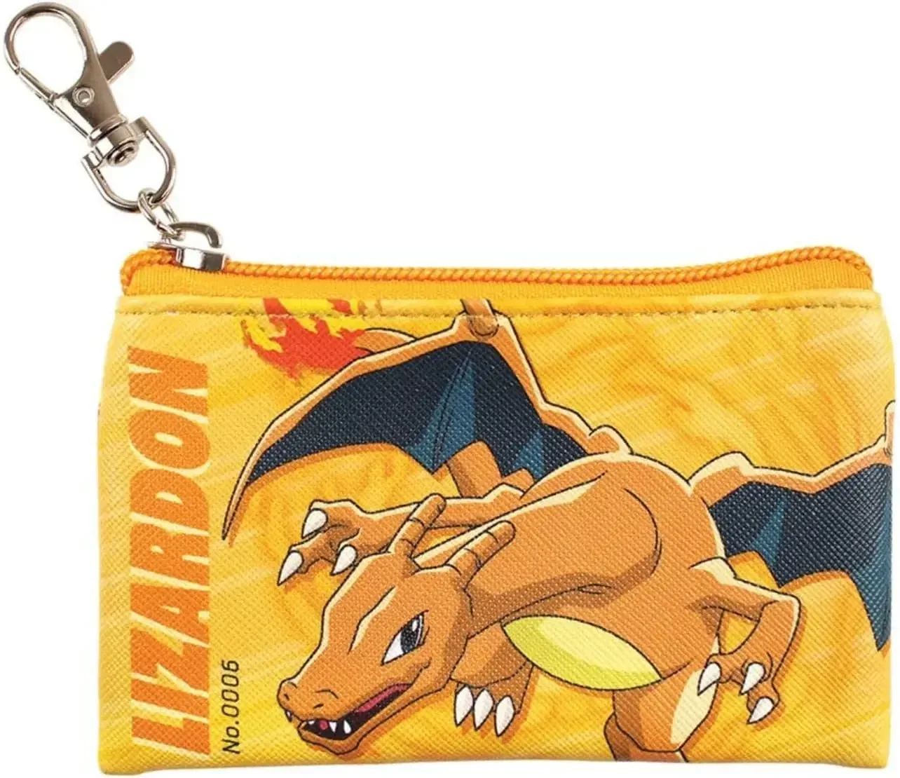T S Factory Pokemon Flat Compact Pouch Charizard Print