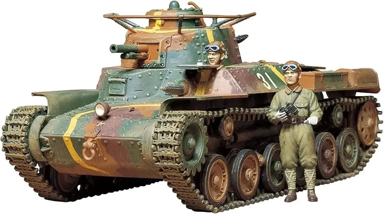 Tamiya Chiha Medium Tank Plastic Model Kit 1/35 Scale Parts