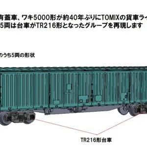 Tomytec Tomix N Gauge Jr Waki 5000 Series Freight Car Set 97609