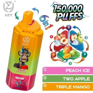 UZY 150K Puff 150000 Big Puff Crystal Six Flavors Vape Pen Shops