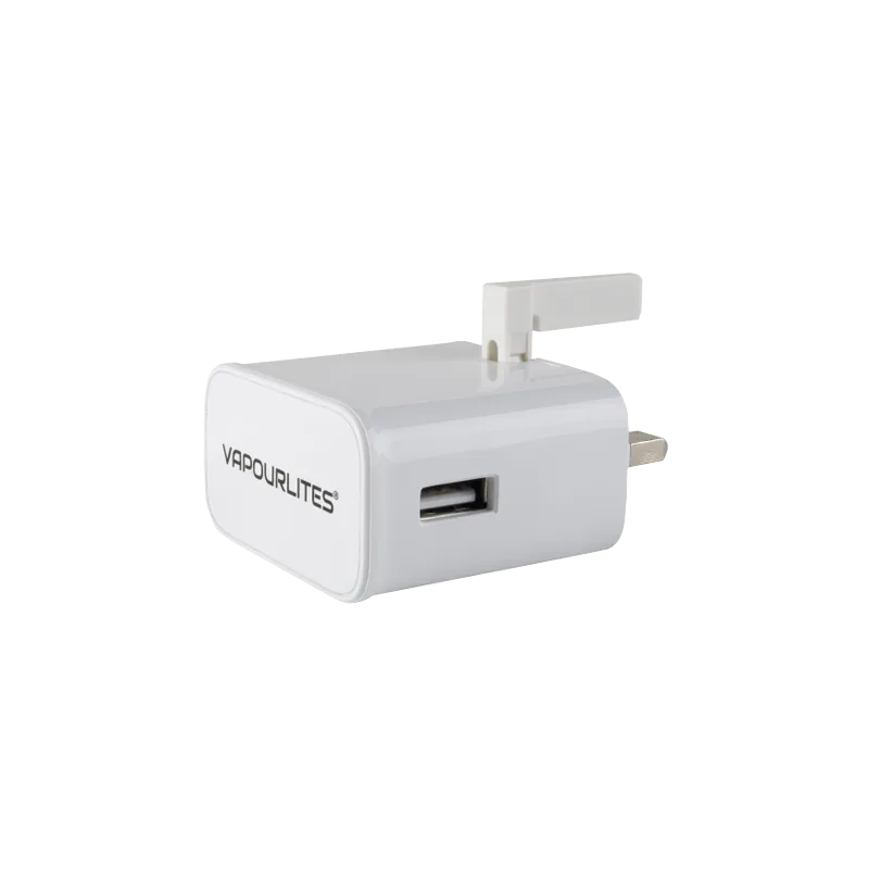 Vapour USB To 3 Pin Slimline Mains Wall Charger