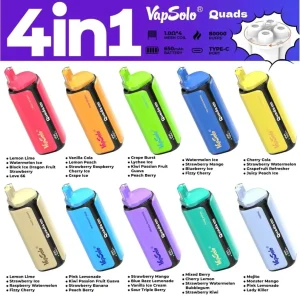 Vapsolo Quads 80K Puffs 80000 Disposable Vape 4 In 1 Multi-Flavor Tank Mesh Coil Vaper