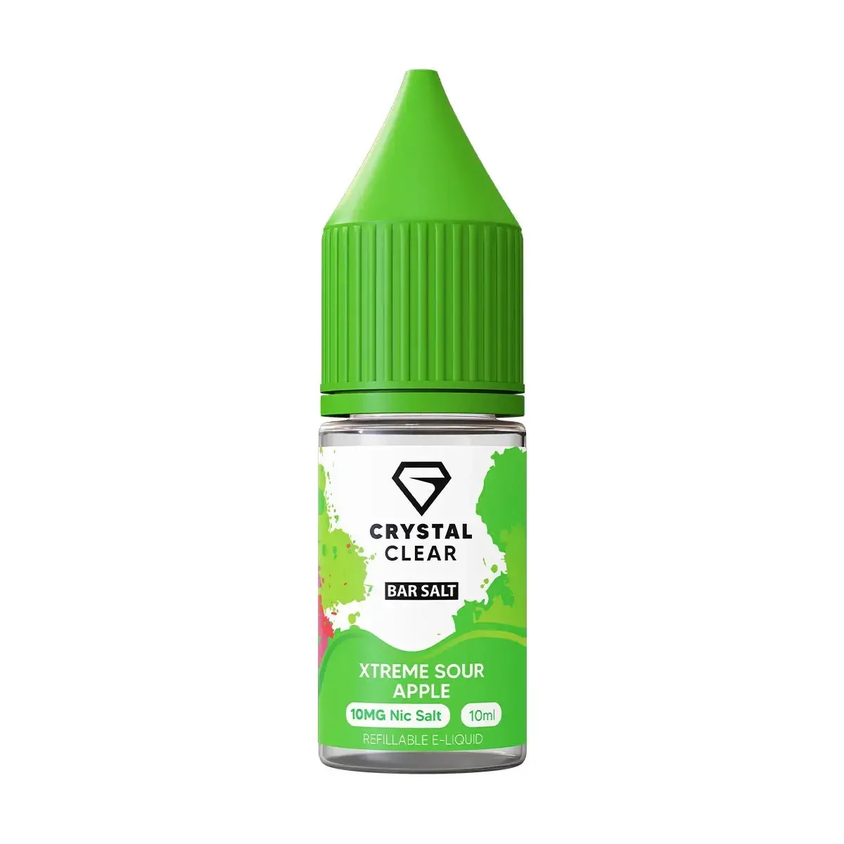 Xtreme Sour Apple Nic Salt by Crystal Clear Bar Salts