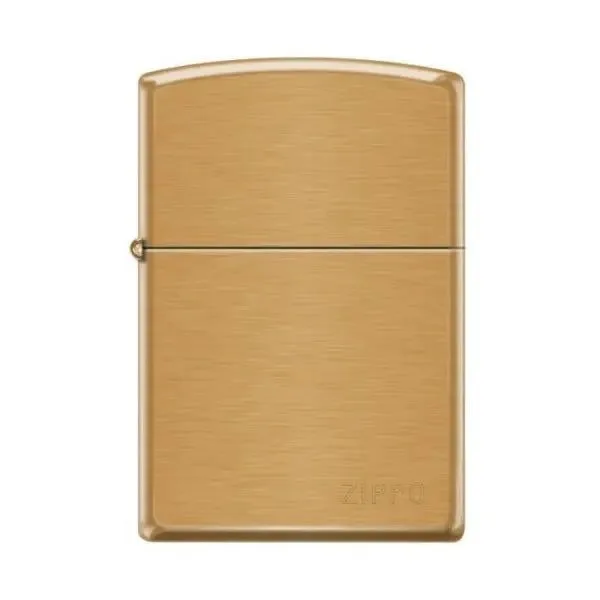 Zippo Lighter - Pipe Lighter With Logo Brushed Brass