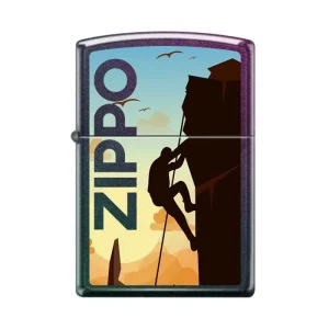 Zippo Lighter - Rock Climber w/ Zippo Logo